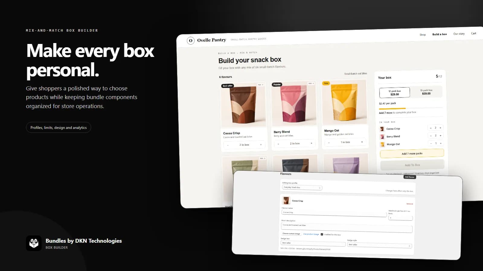 DKN Bundles: Box Builder interface